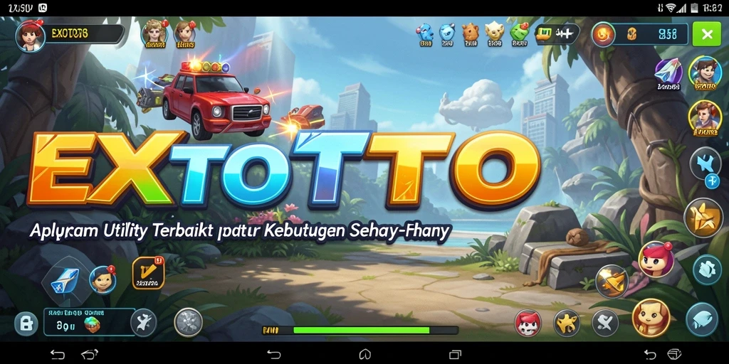 Tampilan utama EXOTOTO dengan fitur-fitur Utility yang bermanfaat.