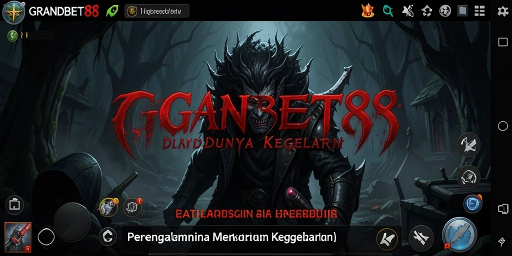 Tampilan gameplay <strong>GRANDBET88</strong> yang penuh dengan kegelapan dan ketegangan.