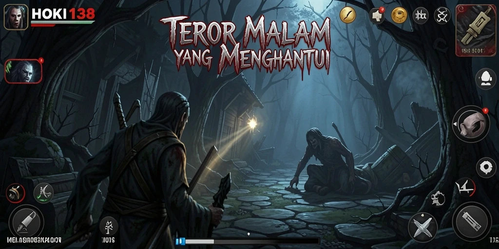 Tampilan menakutkan dari gameplay HOKI138 yang menghantui.
