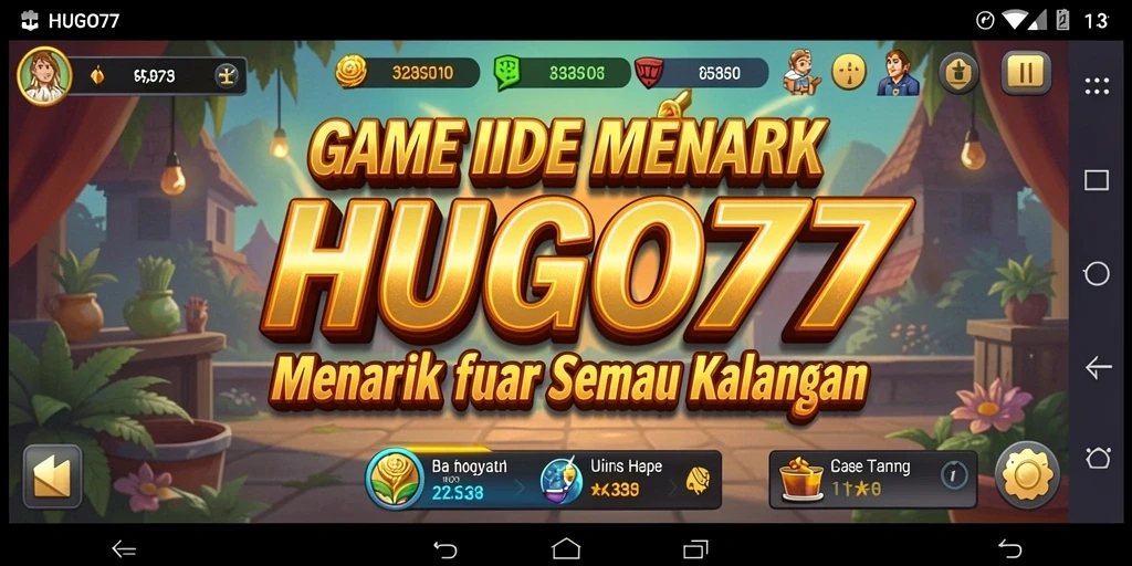 Tampilan gameplay HUGO77 yang memukau dan menghibur.