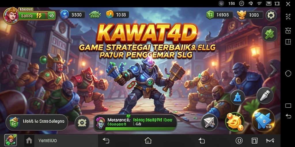 Tampilan gameplay KAWAT4D yang penuh strategi dan aksi.