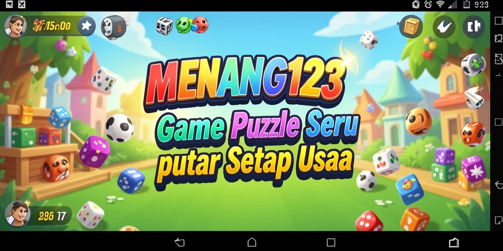 Screenshot MENANG123 menampilkan gameplay puzzle yang menarik dan menantang.