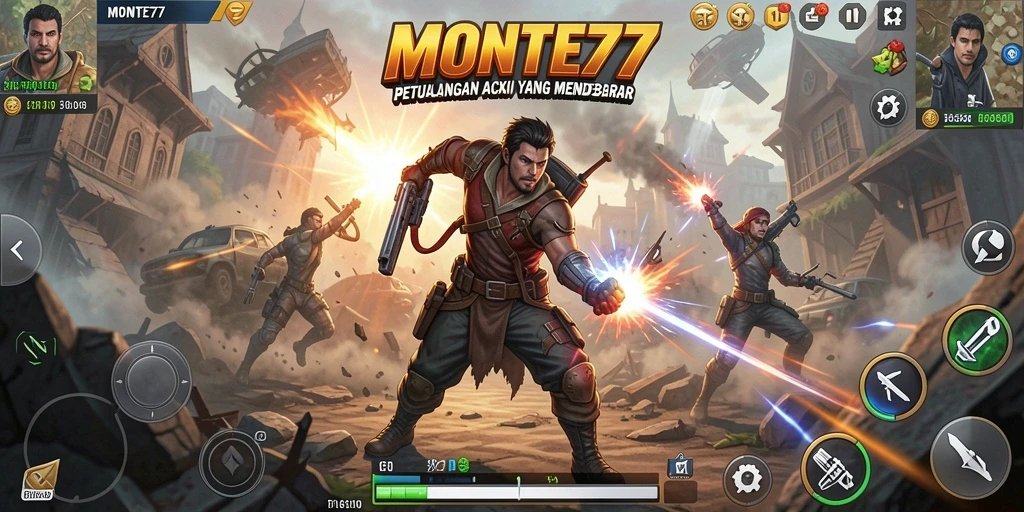 Gameplay intens dan mendebarkan dalam MONTE77.