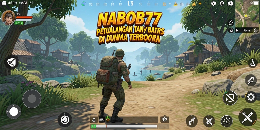 Tampilan gameplay menakjubkan dari NABOB77 di dunia terbuka.