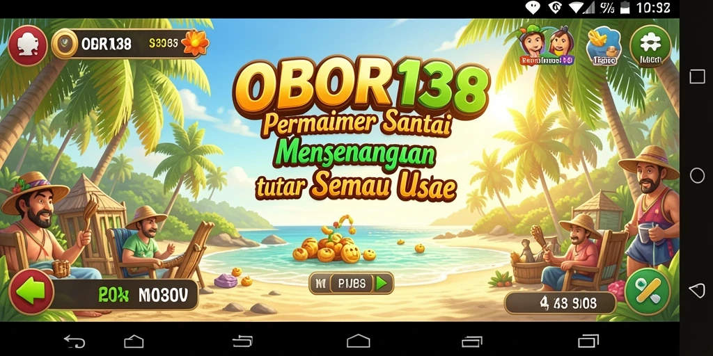 Screenshot OBOR138 menunjukkan suasana gameplay yang ceria dan interaktif.