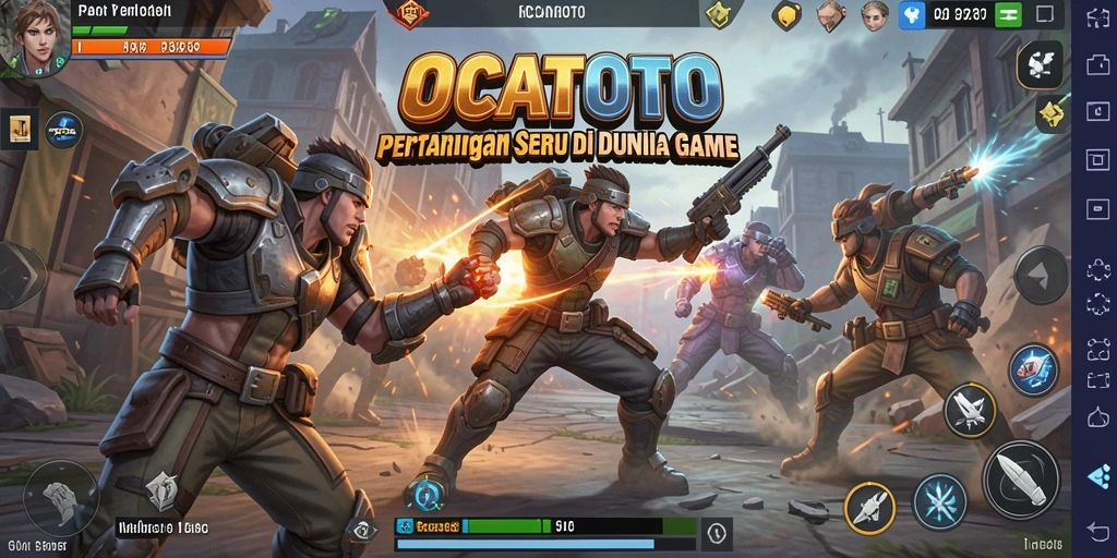 Gameplay <strong>OCATOTO</strong> yang mendebarkan dengan pertarungan intens.