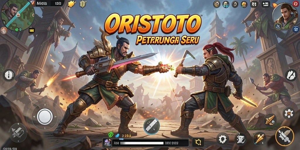 Tangkapan layar gameplay <strong>ORISTOTO</strong> menampilkan aksi mendebarkan dalam setiap pertarungan.