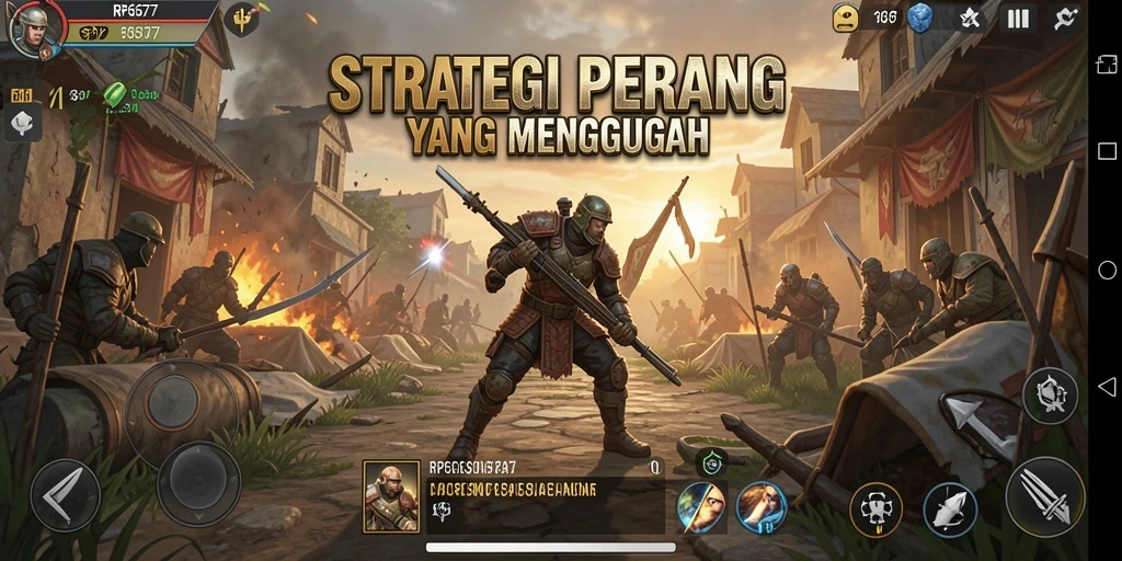 Gameplay RP6677 yang menegangkan dengan taktik cerdas.