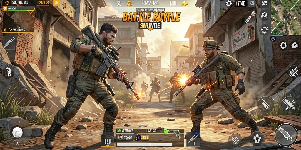 Screenshot menarik dari gameplay RPVIP4 yang penuh aksi.