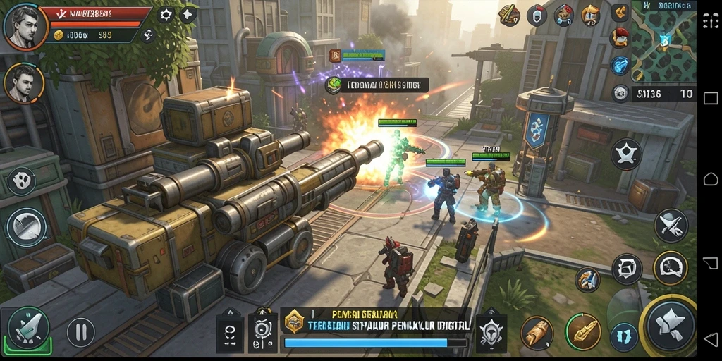 Tangkapan layar gameplay VT38 menampilkan strategi dan pertempuran mendebarkan.