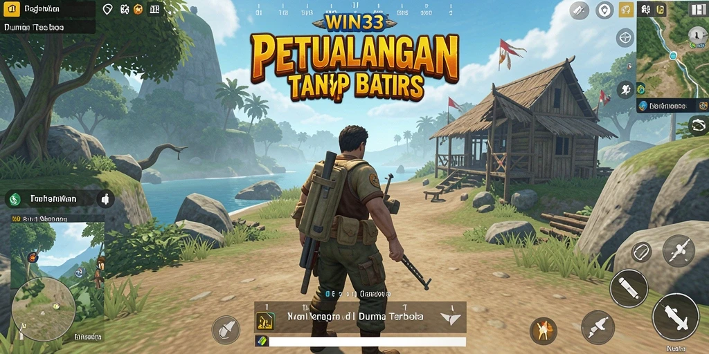 Screenshot gameplay menunjukkan eksplorasi luas di dunia <strong>WIN33</strong>.