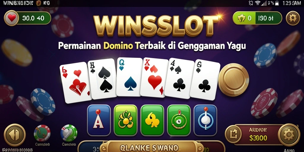 Screenshot utama WINSLOT menampilkan gameplay seru Domino.