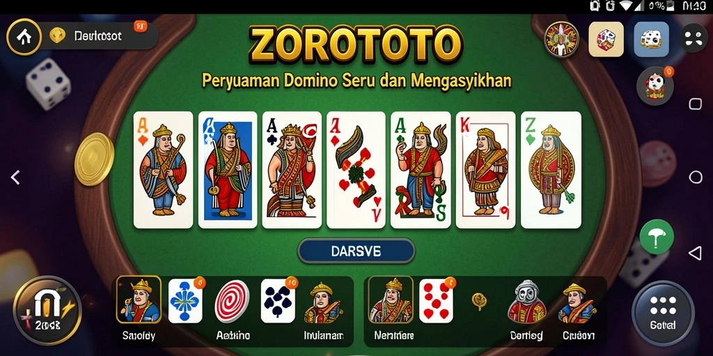 Tampilan utama gameplay ZOROTOTO yang mendebarkan.
